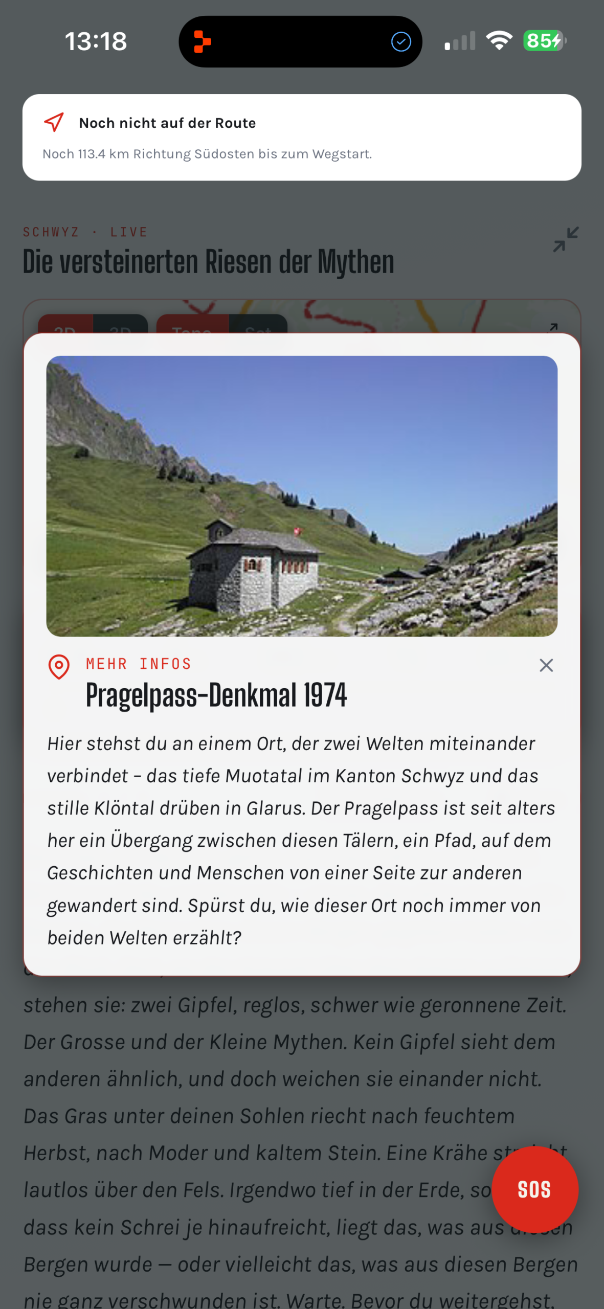 SagaTrail Screenshot: Sehenswürdigkeiten in der Erzählung