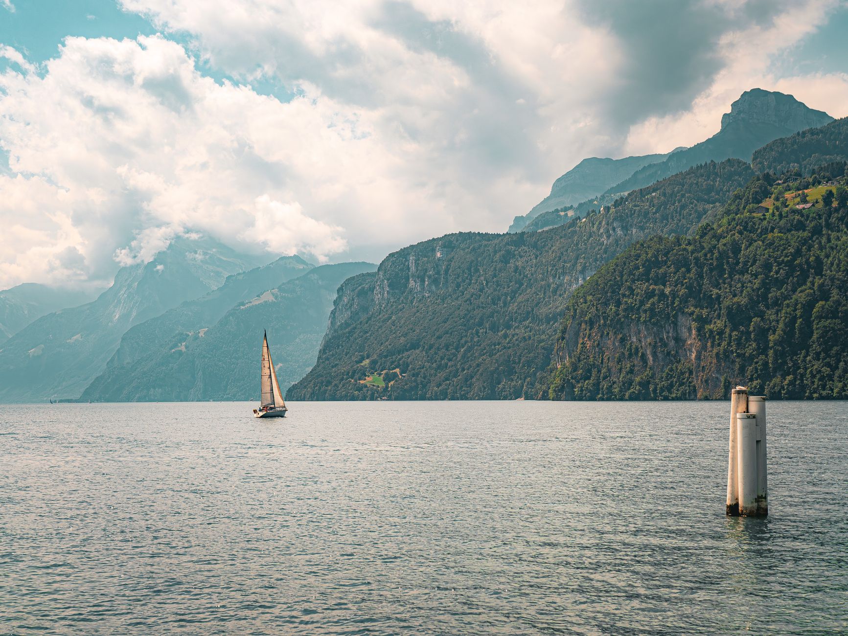 98 Waldstätterweg - Etappe 4 Luzern - Alpnachstad – Seen-Umrundung bei Vierwaldstättersee, Kanton Luzern