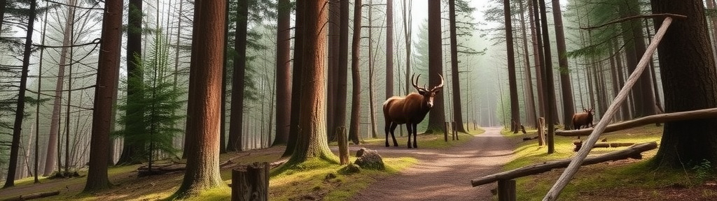 SagaTrail Themenwelt Wald, Wildtiere und Spuren